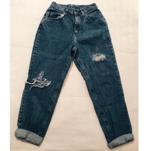 Distressed Lee High Waisted Jeans